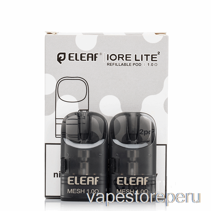 Vape Peru Eleaf Iore Lite 2 Cápsulas De Repuesto Cápsulas Recargables De 2 Ml